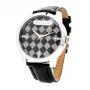 MARC ECKO heren polshorloge E11591G1 - 45 mm quartz analoog zwarte wijzerplaat zilveren band