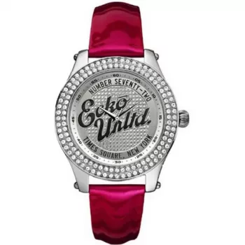 Marc Ecko dames analoog quartz horloge E10038M4 39mm RVS