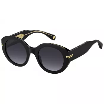 MARC JACOBS Dames MJ-1110-S-807 Zonnebril - Zwart montuur, Grijs verloopglazen - 51/23/145 mm