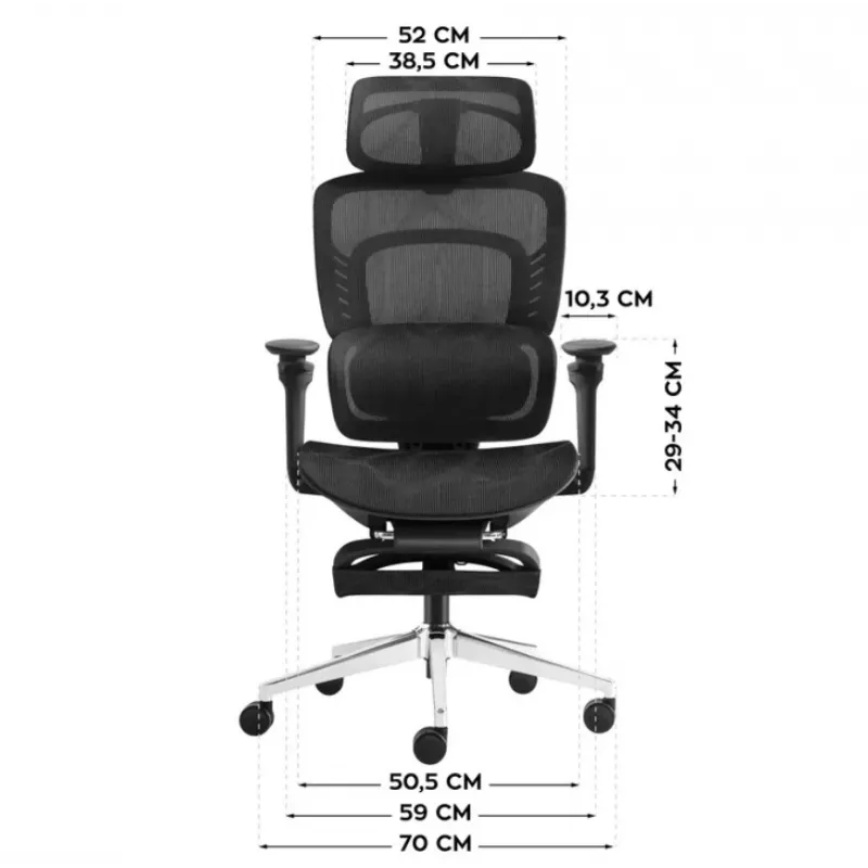MARK ADLER Visioner 8.3 Black N bureaustoel