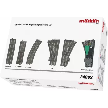 Märklin 24802 H0 C-rail gebogen rail R2 15° (1 stuk)