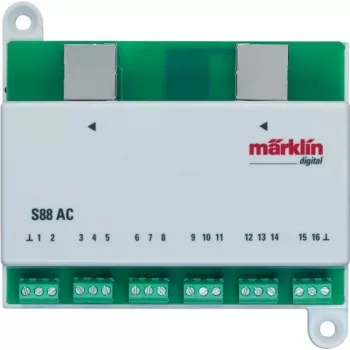 Märklin 60881 s88 digitaal terugmeldmodule voor 16 contactingangen – groen/wit