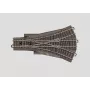 Märklin H0 C-rail driewegwissel 188,3 mm met bedding (24630)