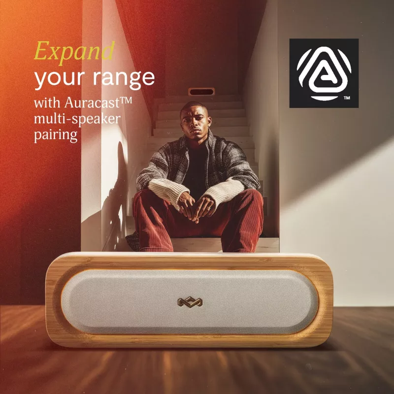 MARLEY Get Together 3 draadloze Bluetooth-luidspreker, Signature Black, 40 W, IP67