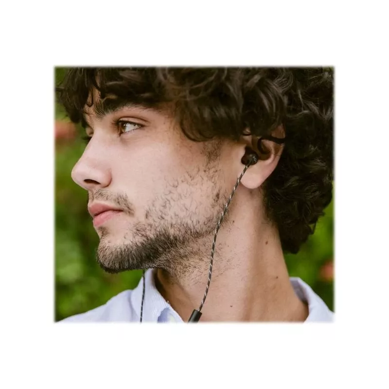 Marley Smile Jamaica Bedrade Oordopjes met ingebouwde microfoon, USB-C – Signature Black