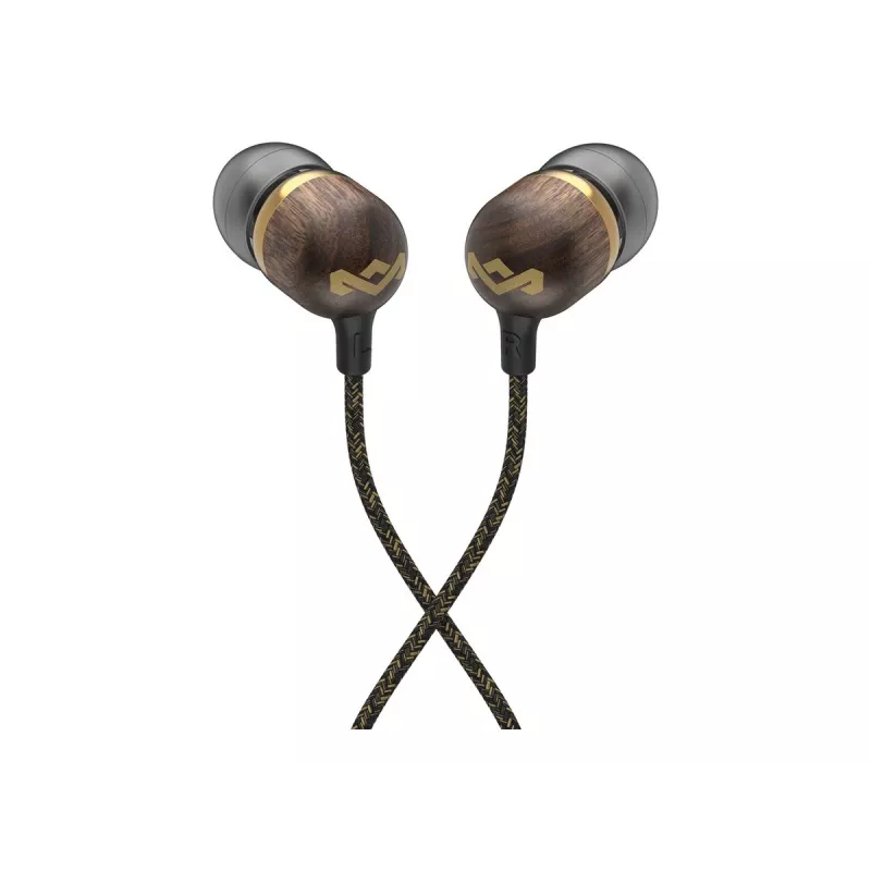 Marley Smile Jamaica bedrade oordopjes met microfoon, USB Type-C, messing