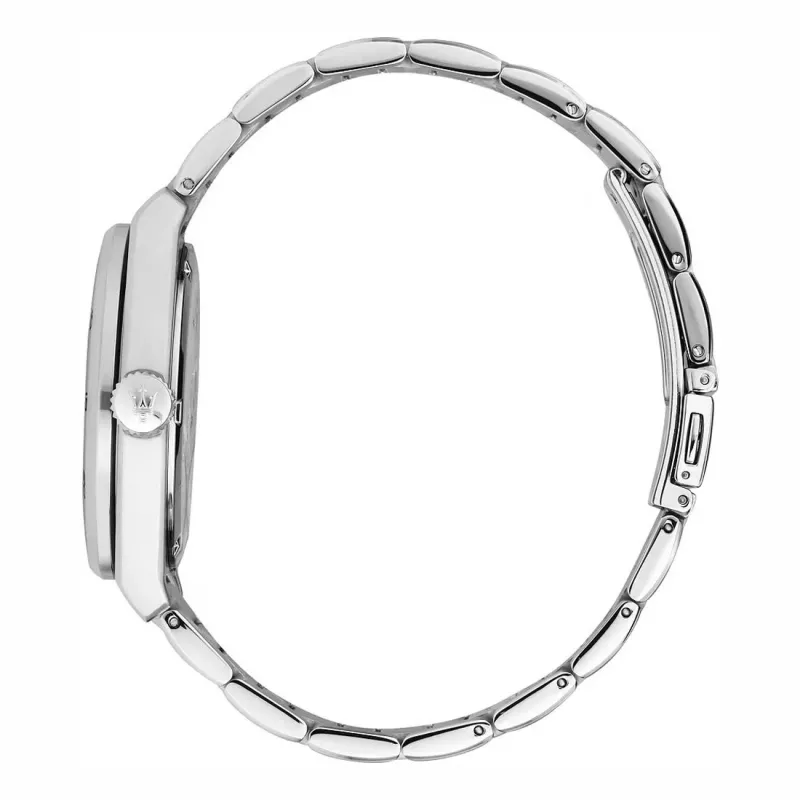 Maserati Epoca quartz herenhorloge R8853152002 41mm blauwe wijzerplaat zilver RVS