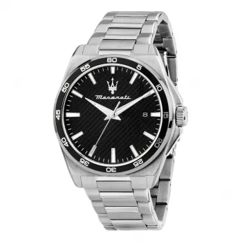 Maserati Epoca quartz herenhorloge R8853152002 41mm blauwe wijzerplaat zilver RVS