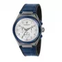 MASERATI heren Potenza quartz horloge R8871639001 43mm blauwe wijzerplaat lederen band