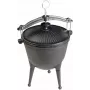 MASTER GRILL gietijzeren jachtketel MG629 – 8L, voorgeseasoned, voor kampvuur en outdoor koken