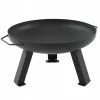 MASTER GRILL tuinhaard 80 cm rond staal zwart