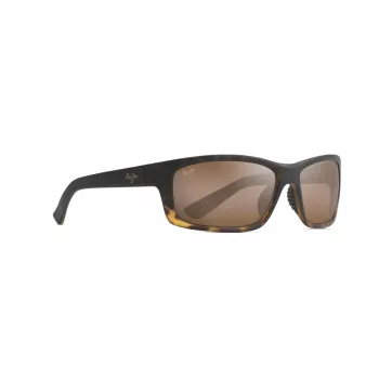 MAUI JIM H766-10MF Unisex rechthoekige zonnebril mat zwart neutraal grijs 58mm
