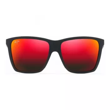 Maui Jim Red Sands zonnebril RM864-02A unisex 64mm mat zwart montuur neutraalgrijze glazen