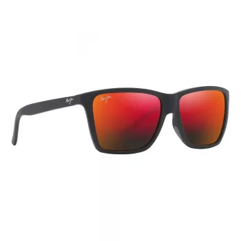 Maui Jim Red Sands zonnebril RM864-02A unisex 64mm mat zwart montuur neutraalgrijze glazen