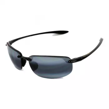 MAUI JIM Unisex Zonnebril 407-02 Mauna Kea Gloss Black Neutral Grey Polarized 64mm