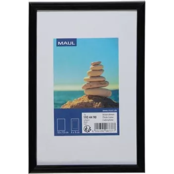 MAUL 1934490 fotolijst - MDF-platen - kunststof - polycarbonaat (PC) - zwart - tafelstandaard - 10 x 15 cm - rechthoekig