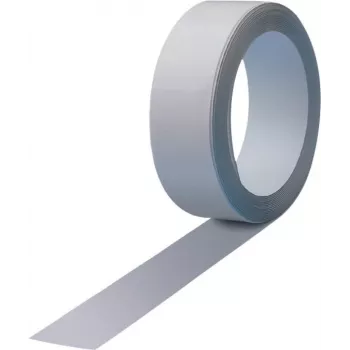 MAUL 6210102 zelfklevend magneetband 100 cm, wit aluminium, metrische liniaal