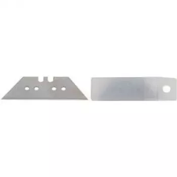 MAUL 7786909 vervangmessen voor cutter, trapeziumvormig, 10-pack, 52 mm staalmesjes voor tapijt- en karton snijden
