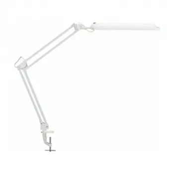 MAUL LED-bureaulamp Atlantic met klemvoet wit