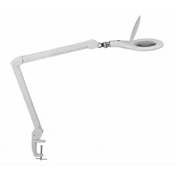 MAUL LED-loep met klemvoet wit