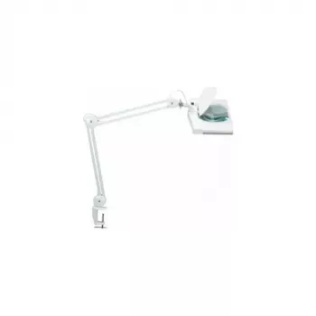 MAUL LED-loep Vitrum met klemvoet wit