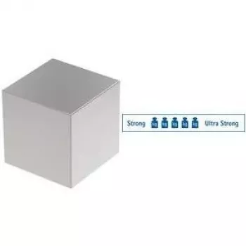 MAUL neodymium kubusmagneet, 20 x 20 x 20 mm, vernikkeld, hechtkracht 25 kg, 1 stuk 6169496