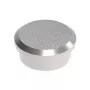 MAUL neodymium power magneet, 30 mm diameter, nikkel, 21 kg hechtkracht, rond met groef, 1 stuk (6170696)