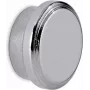 MAUL ronde neodymium magneet met roestvrijstalen behuizing, 30 mm diameter, 9 mm dikte, zilver, 1 stuk 6171096