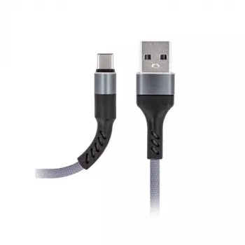 MAXLIFE Type-C kabel snel opladen 2A grijs 1 m USB-A naar USB-C datasync