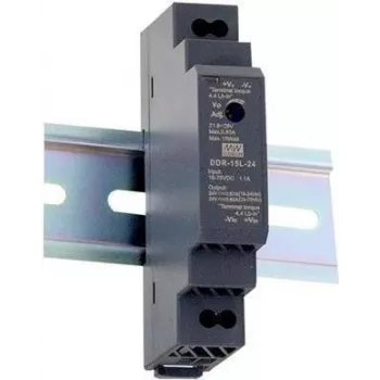 MEAN WELL DDR-15L-12 DIN-rail DC-DC-converter 15W 12V 1,25A