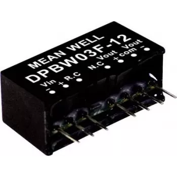 MEAN WELL DPBW03G-15 DC-DC-converter, 3W, 15V 200mA, 9-18V ingang, DIP24, geïsoleerd