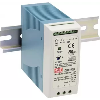 MEAN WELL DRC-100B Voeding, binnengebruik, 96,6 W, blauw/wit