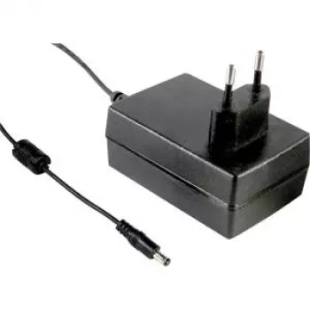 MEAN WELL GST25E07-P1J 25W 7V 3,57A AC/DC desktop-voeding, zwart