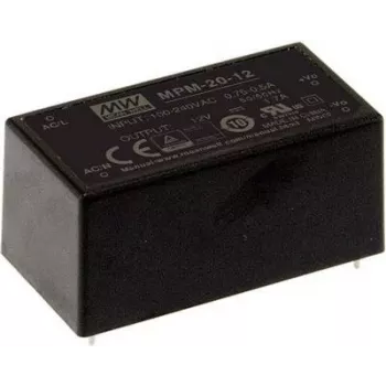MEAN WELL MPM-20-5 20W 5V 4A gegoten medische AC/DC-voedingsmodule