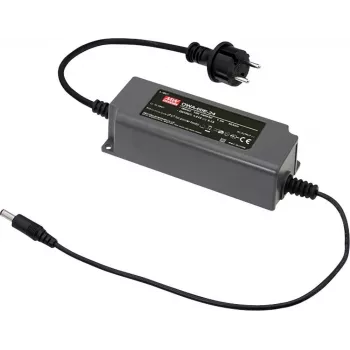 MEAN WELL OWA-60E-30 60W 30V DC IP67 constante spanning LED-driver voeding, universele ingang 90-305V AC, zwart