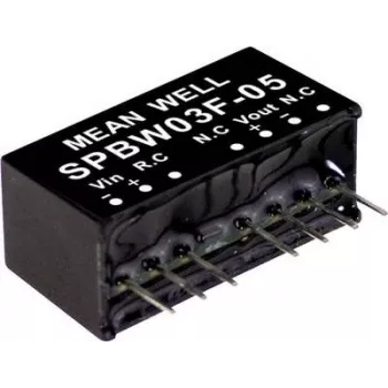 MEAN WELL SPBW03G-05 3W DC-DC-convertermodule 5V 600mA 9-18V ingang DIP24