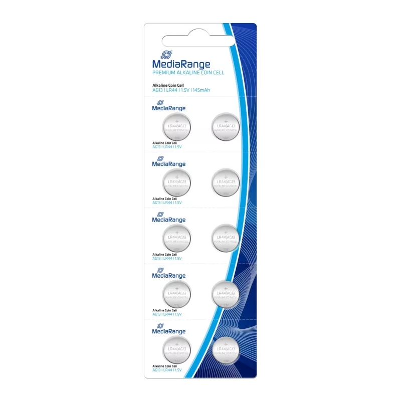 MEDIARANGE MRBAT113 alkaline knoopcel LR44 1,5V (10-pack) blister