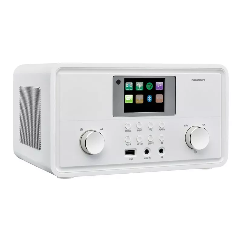 MEDION MD 88069 internetradio met DAB+, FM, Bluetooth en WLAN, wit