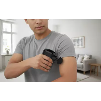 Medisana MG 120 Pocket massage gun percussie massagemassageapparaat met 4 opzetstukken, USB-C oplaadbaar, 4 intensiteitsniveaus, compact reisformaat