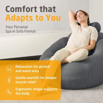 Medisana RS150 Bubble Sofa met massage donkergrijs