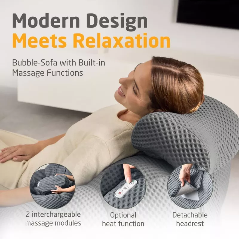 Medisana RS150 Bubble Sofa met massage donkergrijs