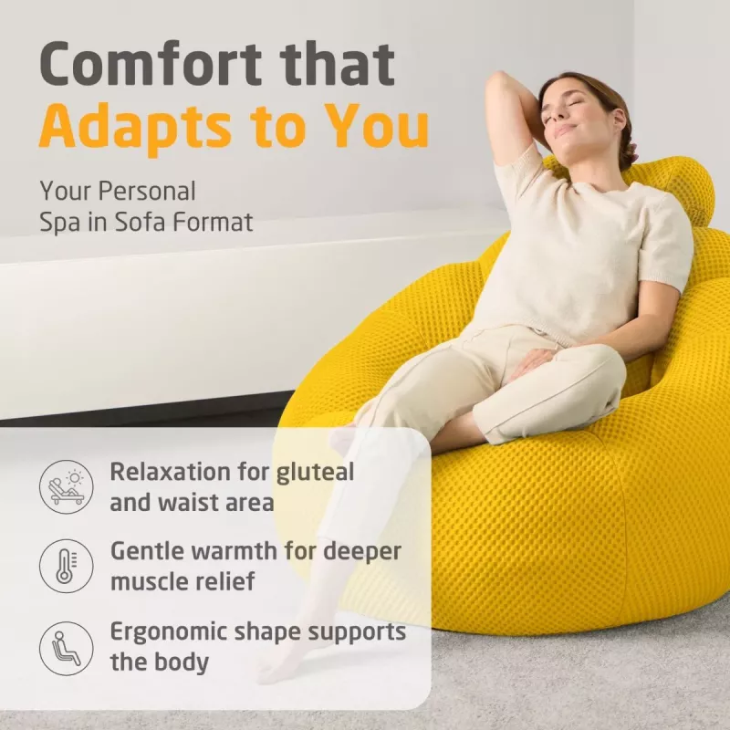 Medisana RS200 Bubble Sofa met massage geel