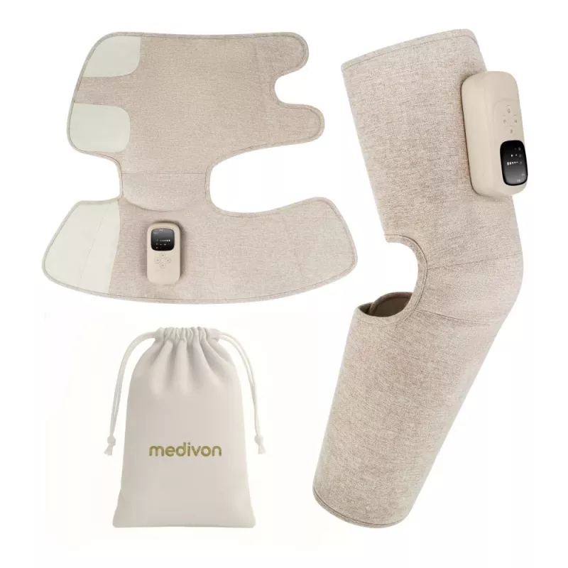 Medivon Compression Massager Sole Duo – airbag-voetmassageapparaat met warmte, 3 modi & 3 intensiteiten