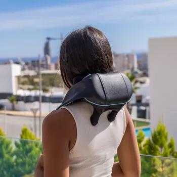 Medivon Volt Massagekraag - Shiatsu nek- en schoudermassager met warmte, 8 knopen, 3 intensiteiten