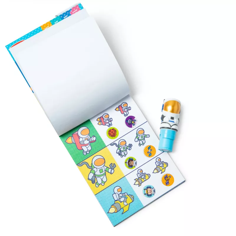 Melissa & Doug Sticker WOW! Astronaut – stickerstempel en blok