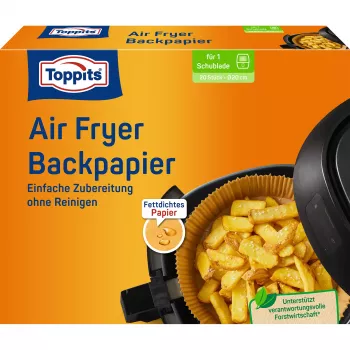 Toppits bakpapier voor airfryer Ø 20 cm