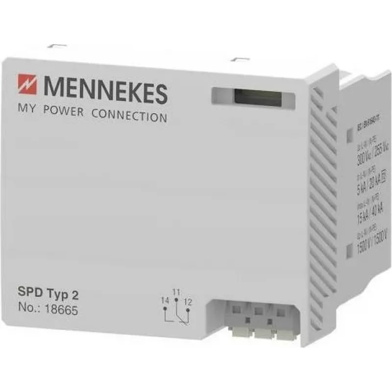 MENNEKES AMTRON 4Y/4B 500/700 overspanningsbeveiligingsmodule (Type 2 SPD, 4-polig, 40 kA) 18665