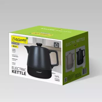 MEO waterkoker 1L MR-071-BLACK MAESTRO