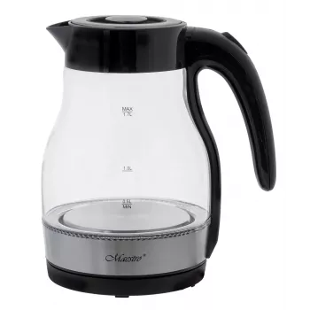 MEO glazen waterkoker 2200W 1,7L zwart MR-061-BLACK MAESTRO