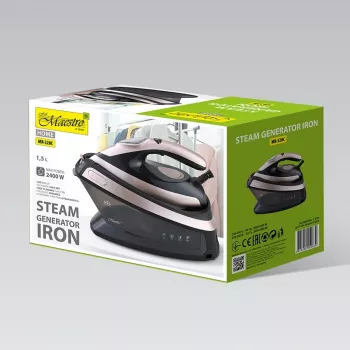 MEO MR-320C Maestro 2400W stoomstrijkstation met keramische zool, 3,5 bar druk, 120 g/min stoomstoot, 1,2 l tank